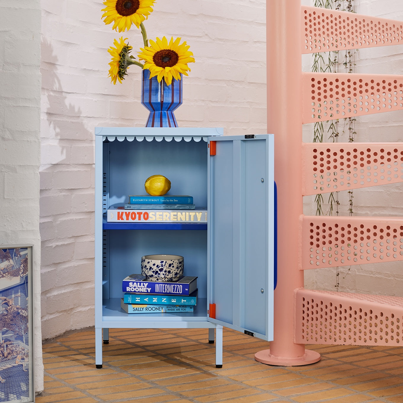 Sprinkles Side Table - Blueberry Splash