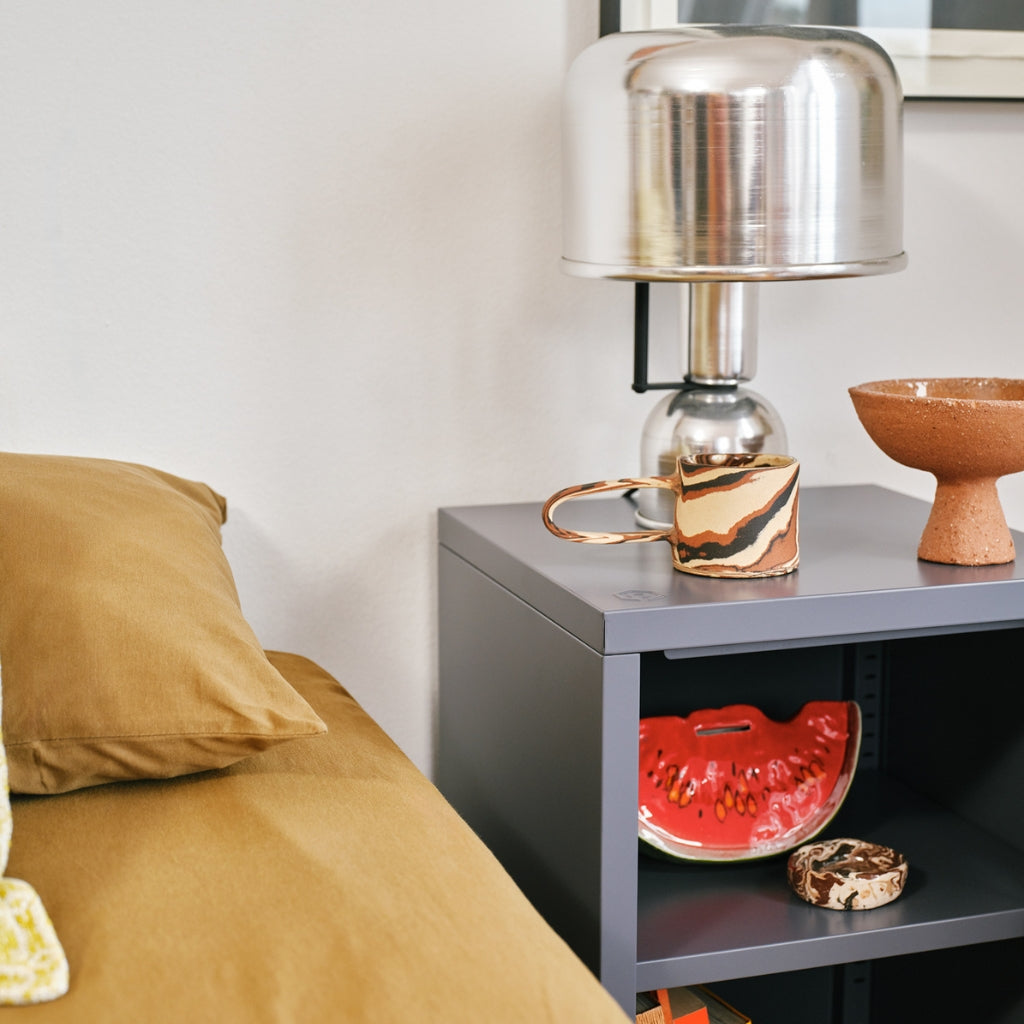 Sugar Cube Side Table - Carbon Grey