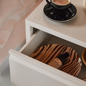 Bon Bon Side Table - Soft White