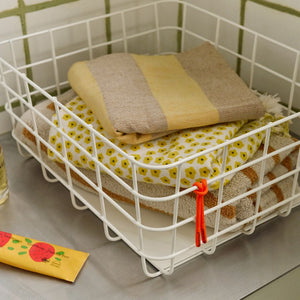 Waffle Basket Large - White