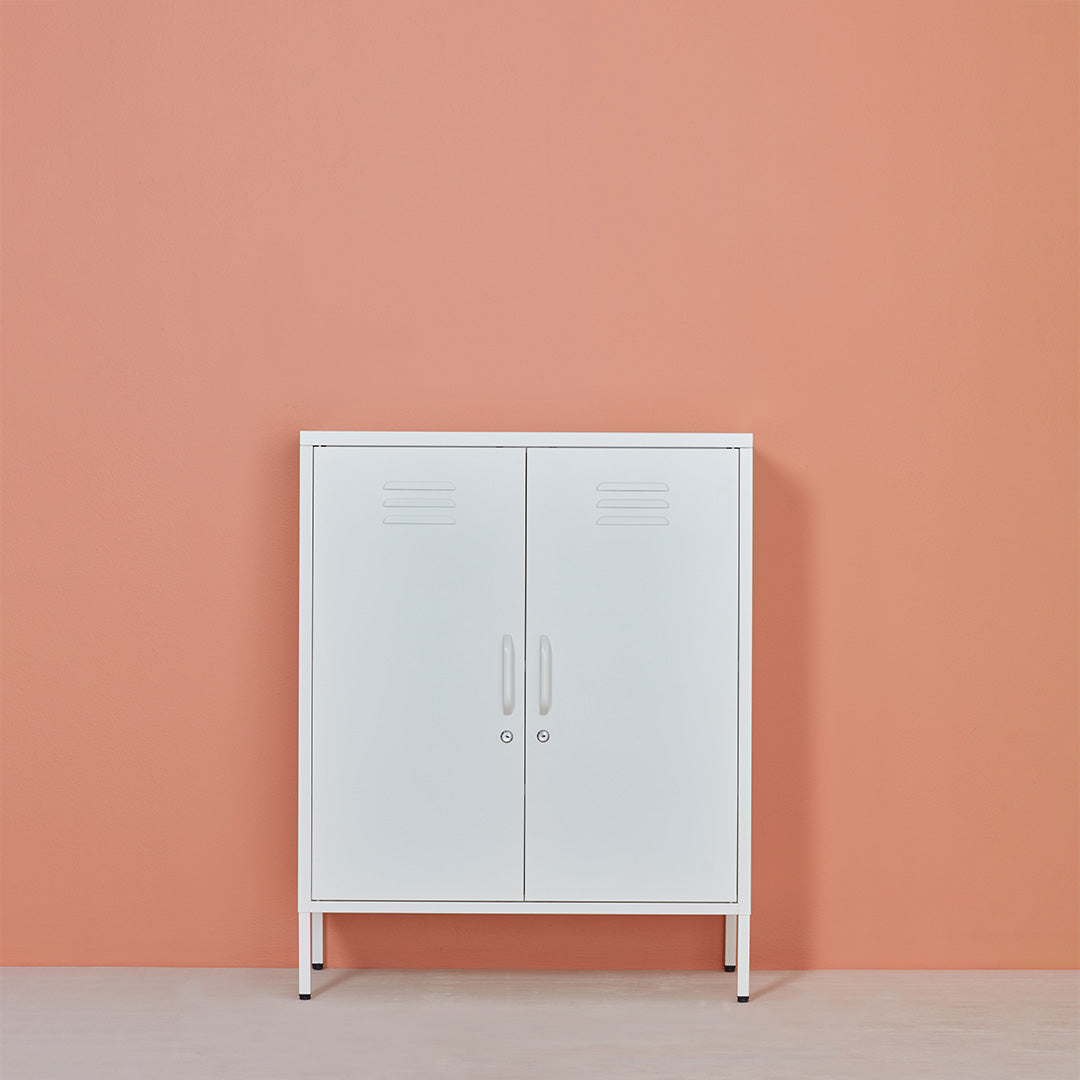 Sugar Cube Cabinet - Soft White