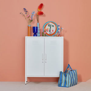 Sugar Cube Cabinet - Soft White