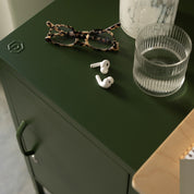 Sugar Cube Side Table - Dark Olive