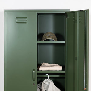 Sugar Cube Double Locker - Dark Olive